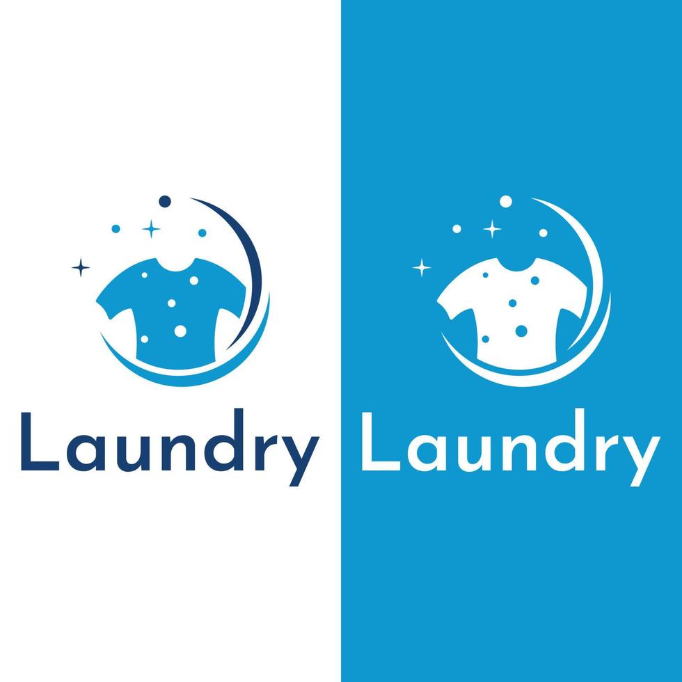 lavandería logo modelo creativo diseño con el concepto de Lavado máquina, ropa o ropa, espuma. logo para Lavado , placa, empresa. vector