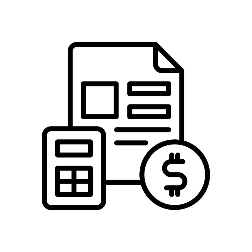 calculation icon for your website design, logo, app, UI. vector