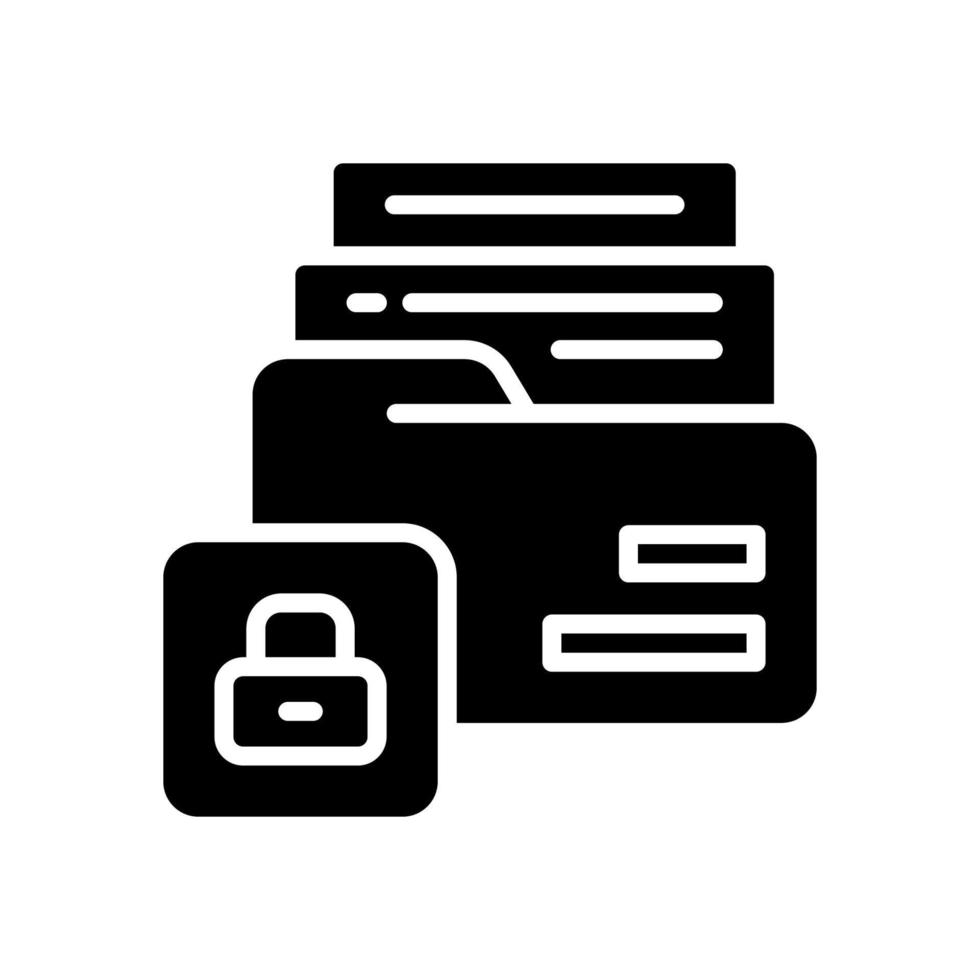 icono de carpeta para el diseño de su sitio web, logotipo, aplicación, ui. vector