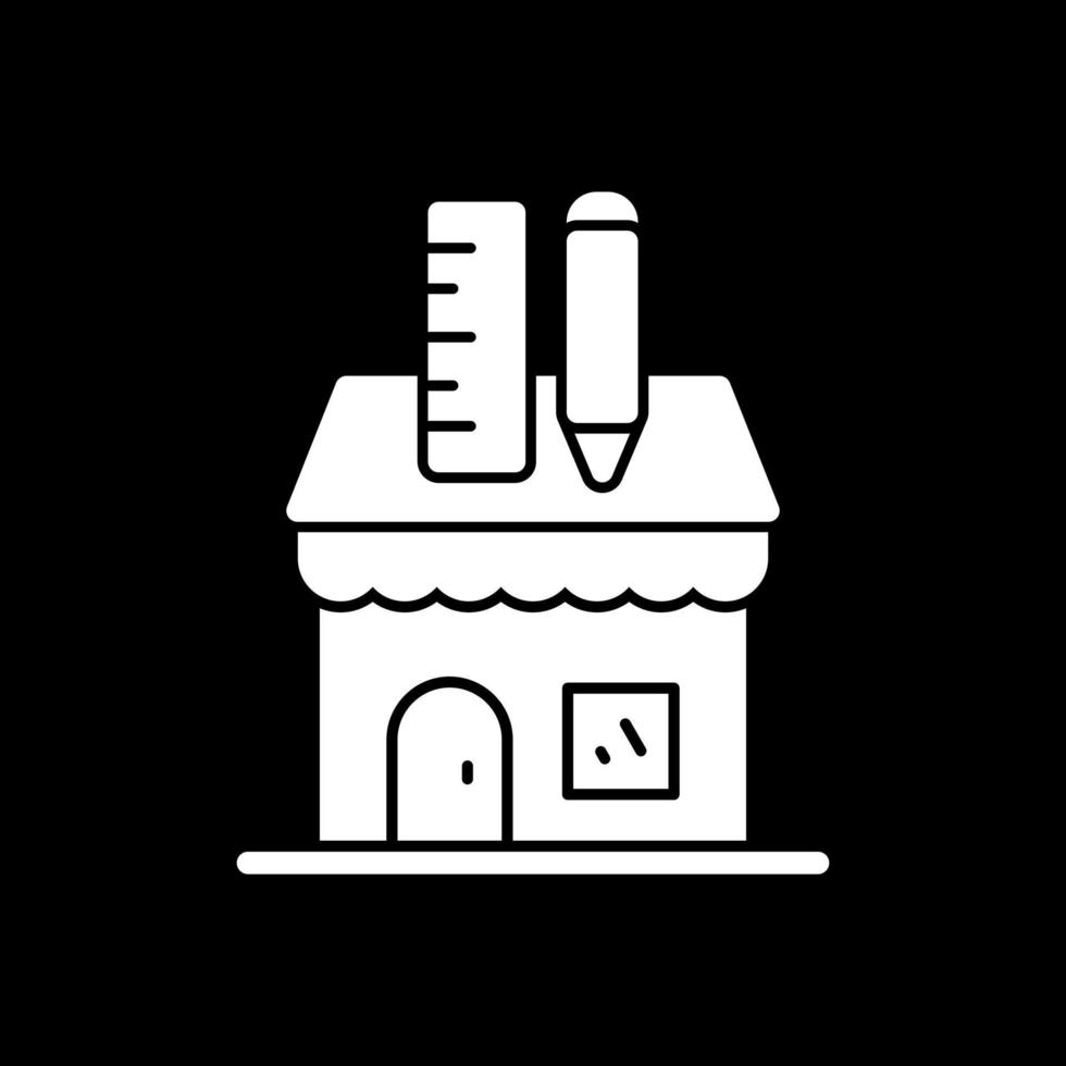 Stationery Shop Vector Icon Design