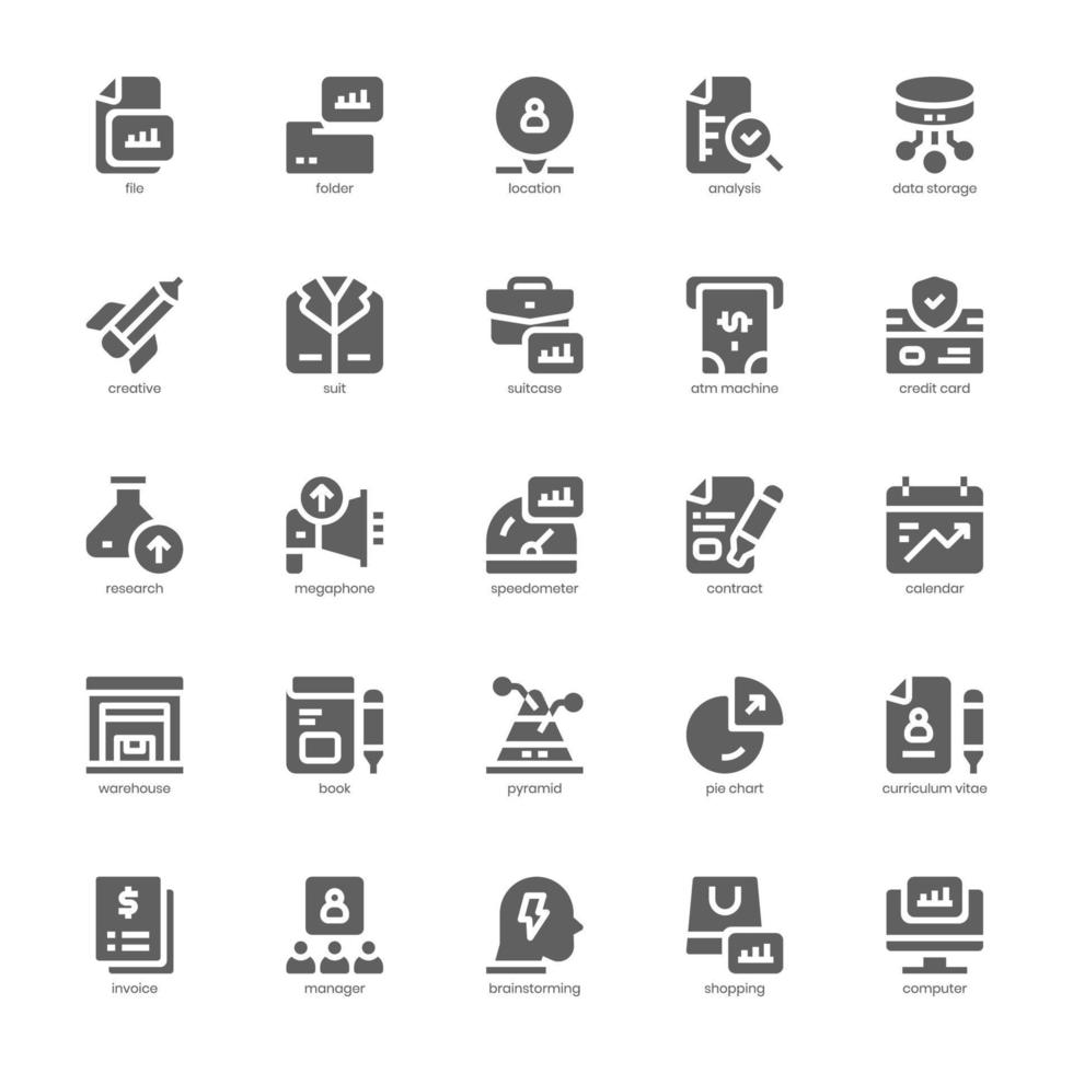 Business Analysis icon pack for your website design, logo, app, and