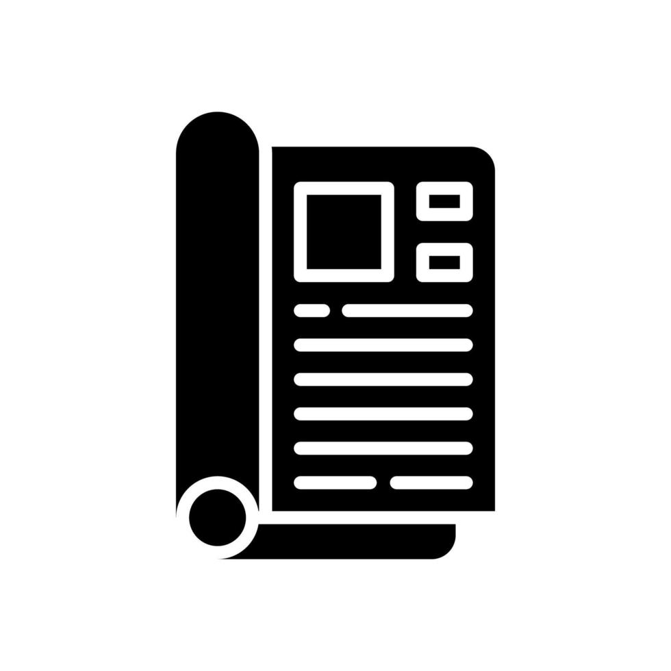 magazine icon for your website design, logo, app, UI. vector