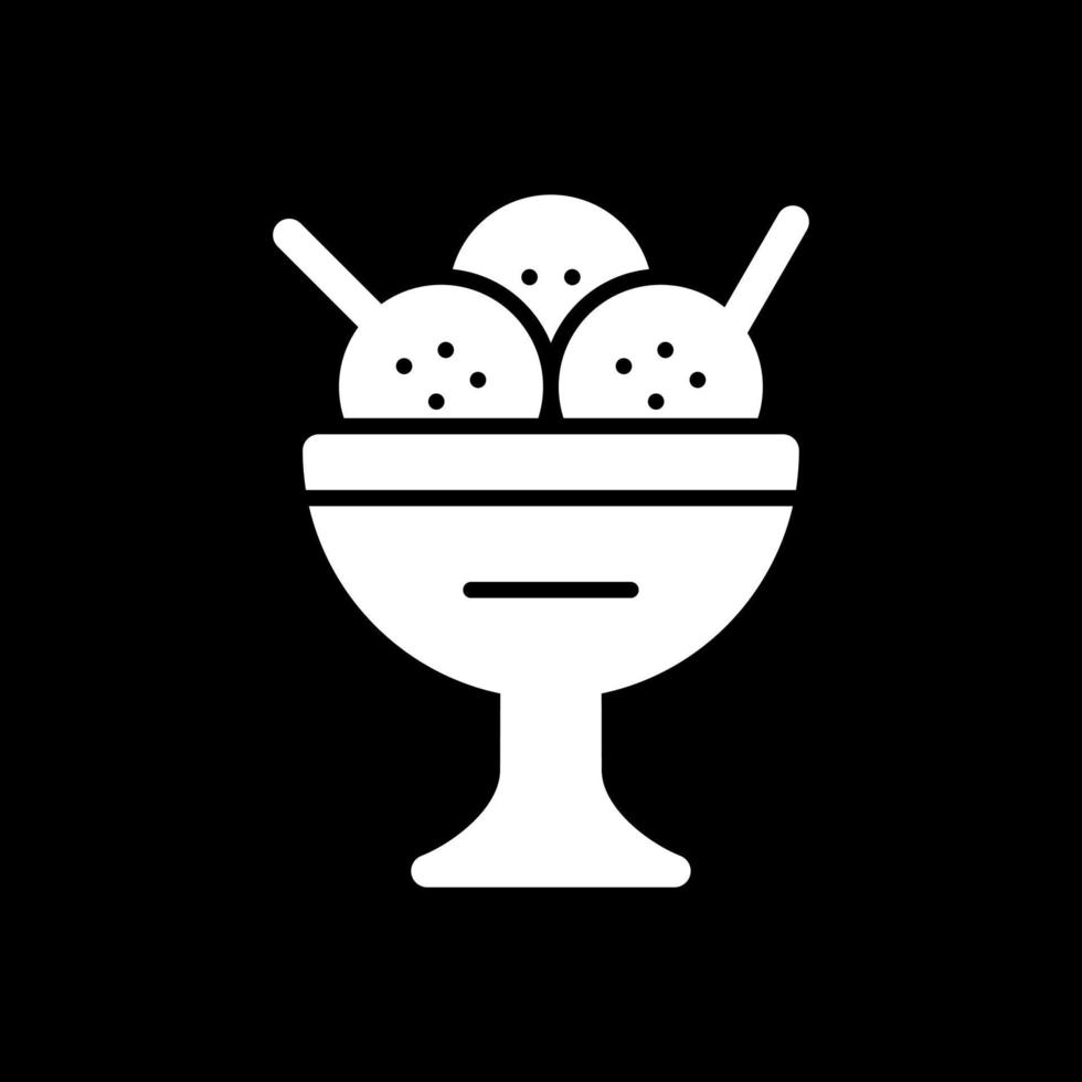 Icecream Bowl Vector Icon Design