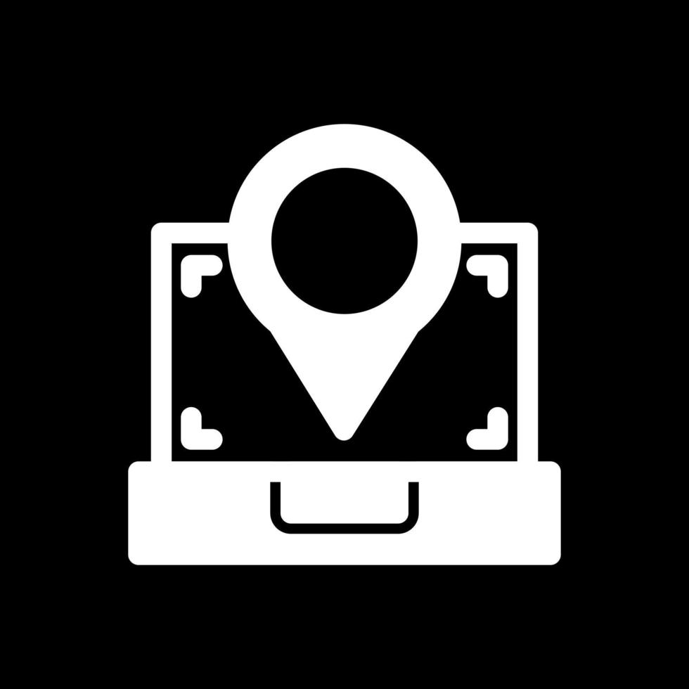 Scanning Location Vector Icon Design