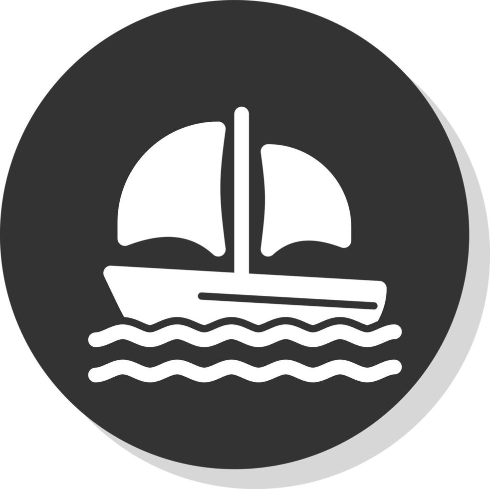 diseño de icono de vector de barco