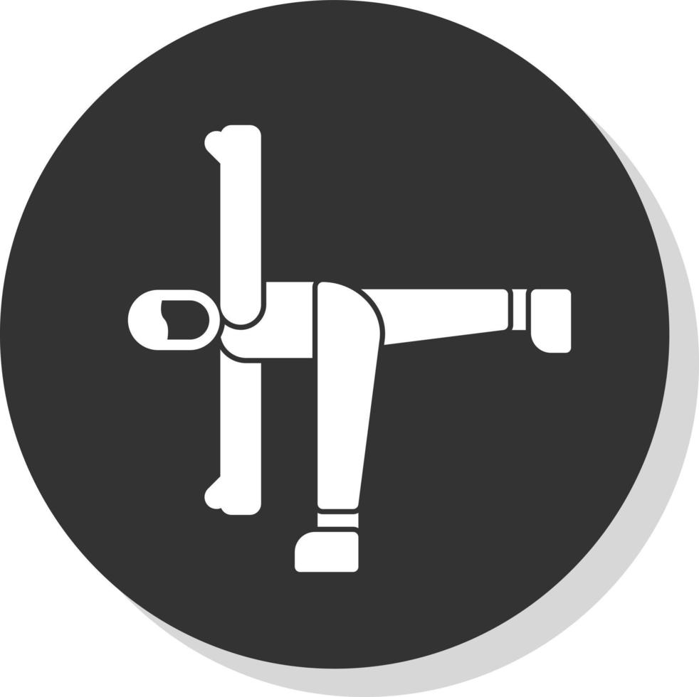Half Moon Pose Vector Icon Design