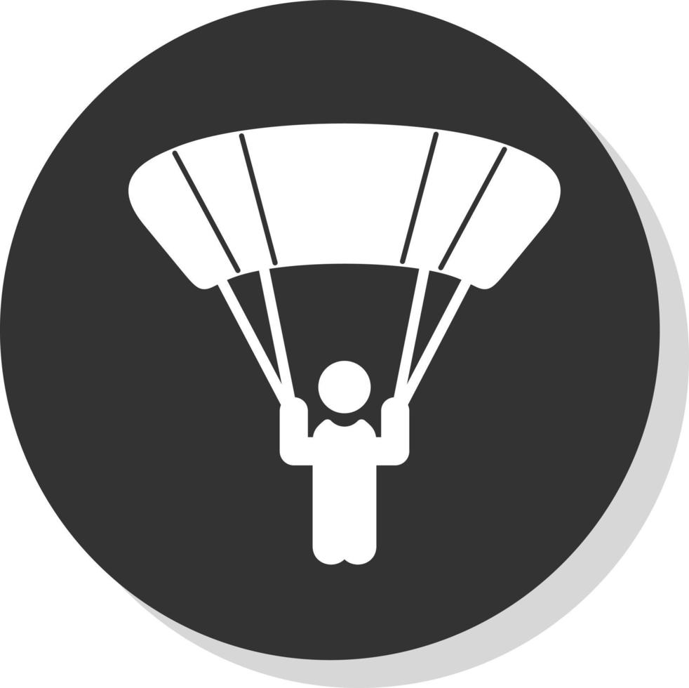 Sky Diver Vector Icon Design