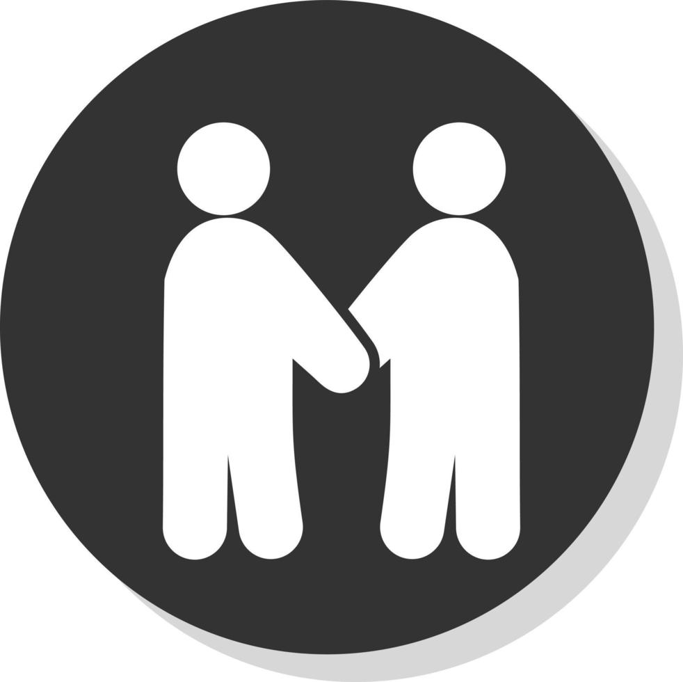 Friends Standing Vector Icon Design