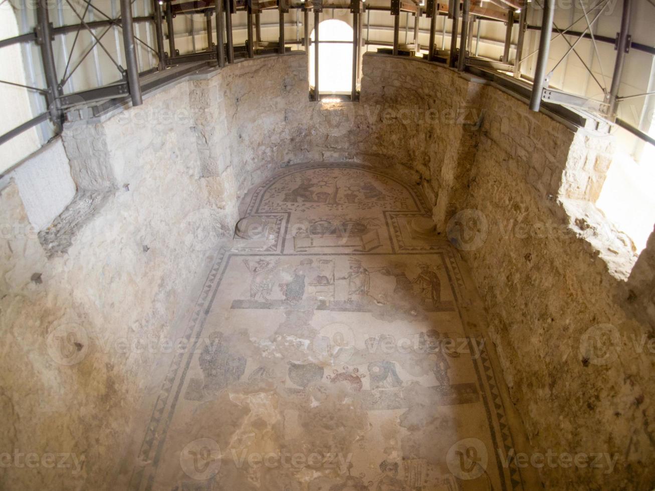 Ancient Roman mosaic of Villa del Casale, Sicily photo