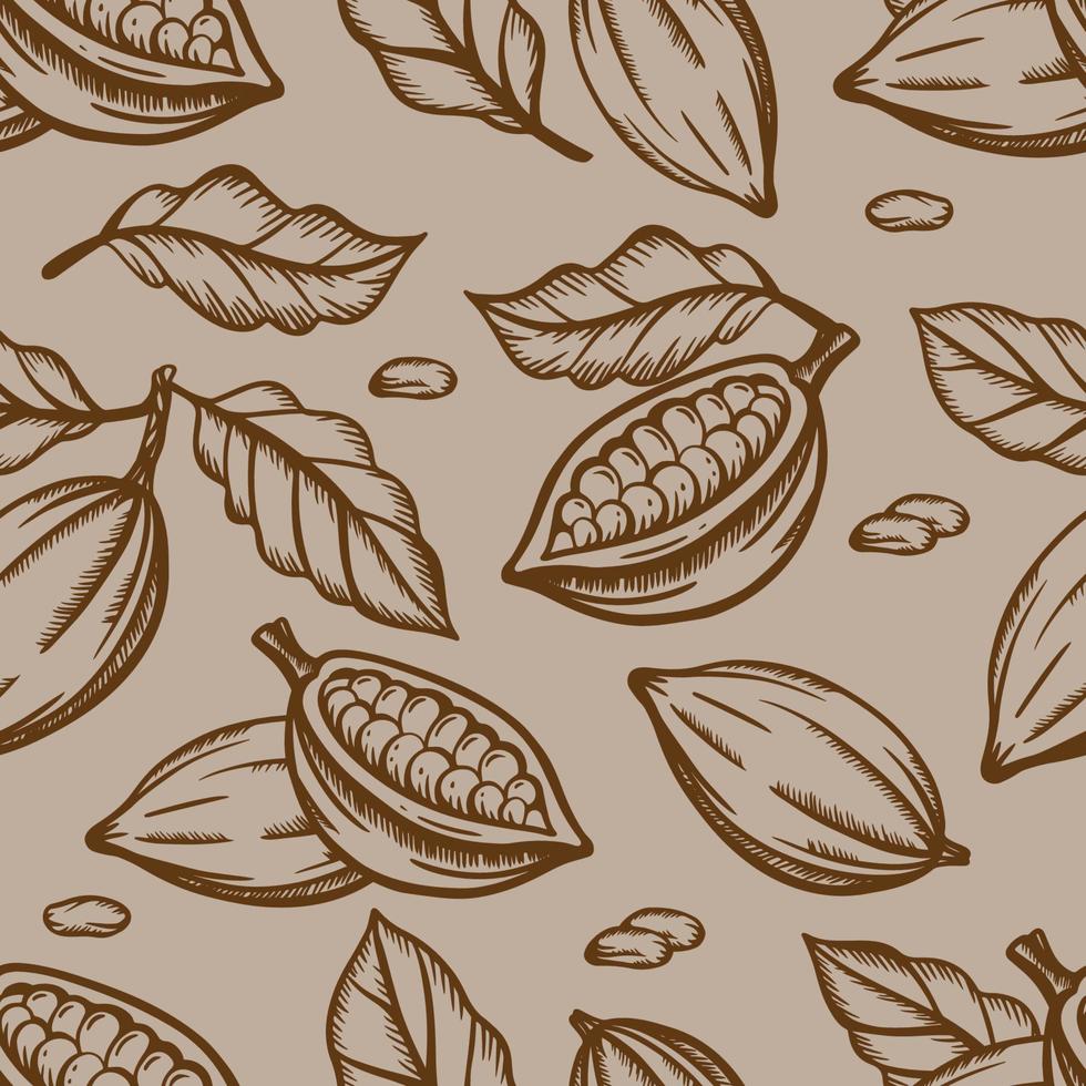 chocolate Fruta diseño sin costura modelo vector ilustración