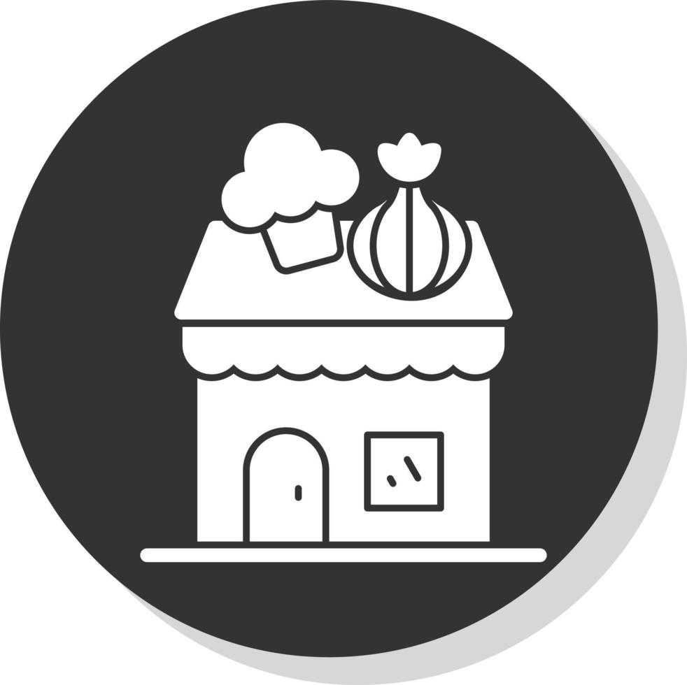 diseño de icono de vector de tienda de verduras