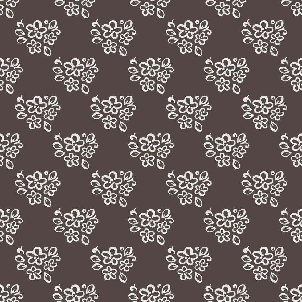 CUTE BOUQUET Flower Seamless Pattern Vector Illustration