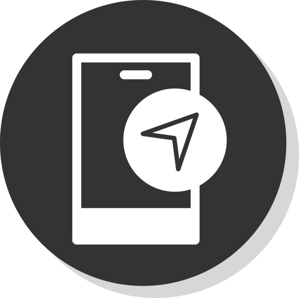 Navigation App Vector Icon Design
