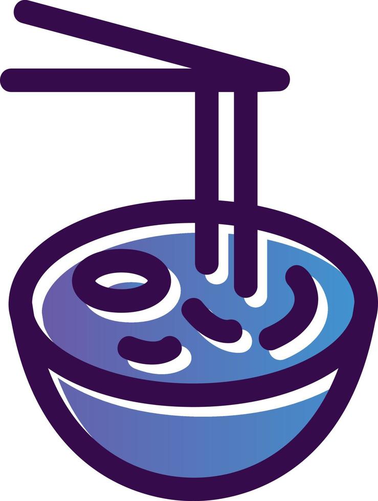 diseño de icono de vector de bibimbap