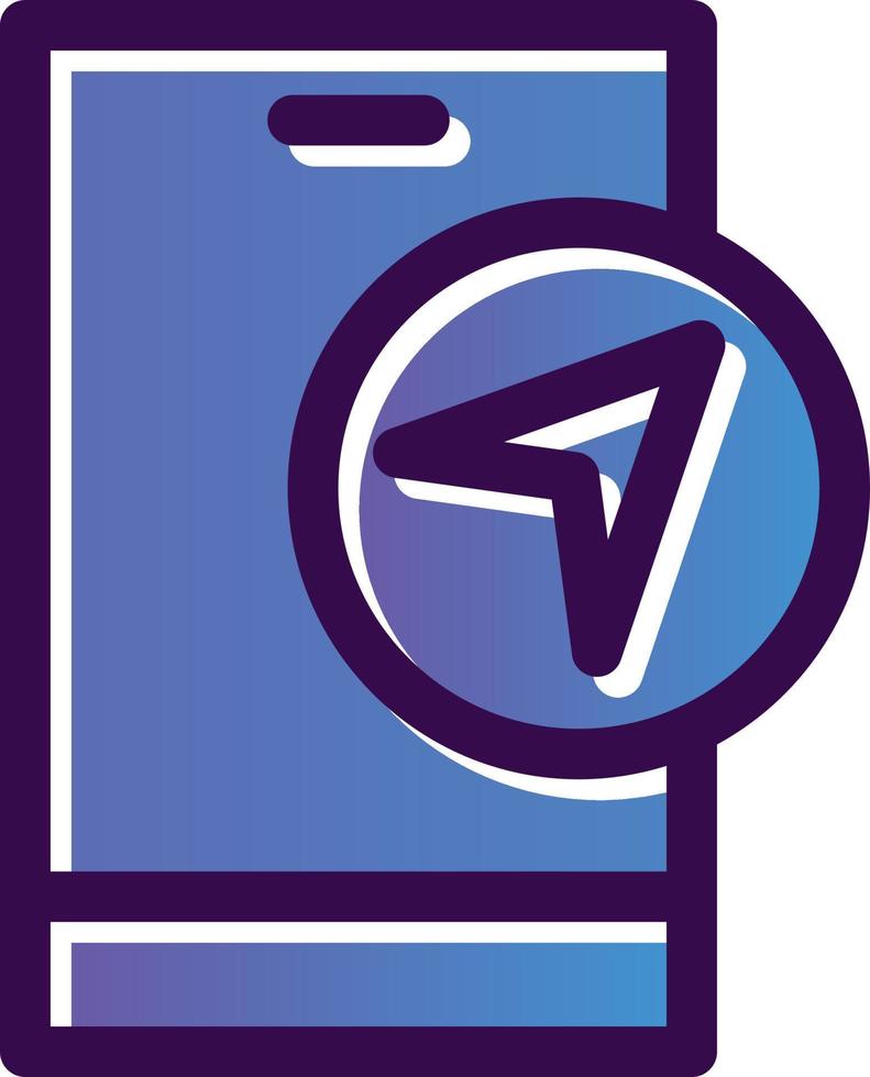 Navigation App Vector Icon Design