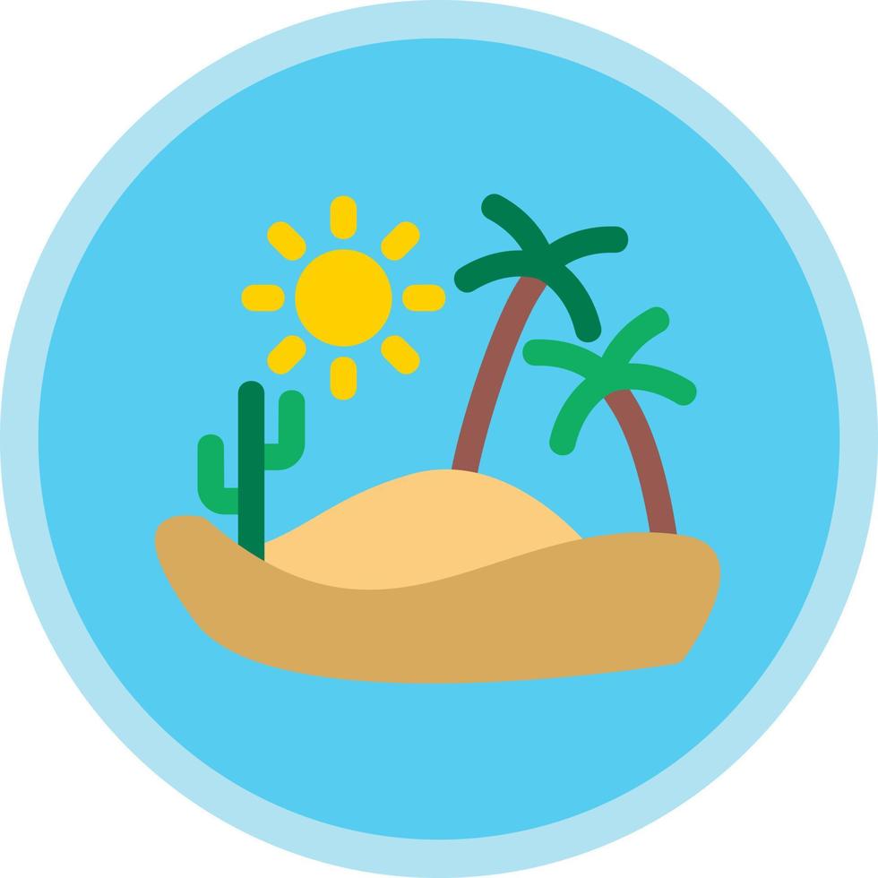 Desert Reort Vector Icon Design
