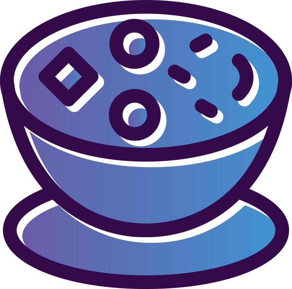 Clam Chowder Vector Icon Design