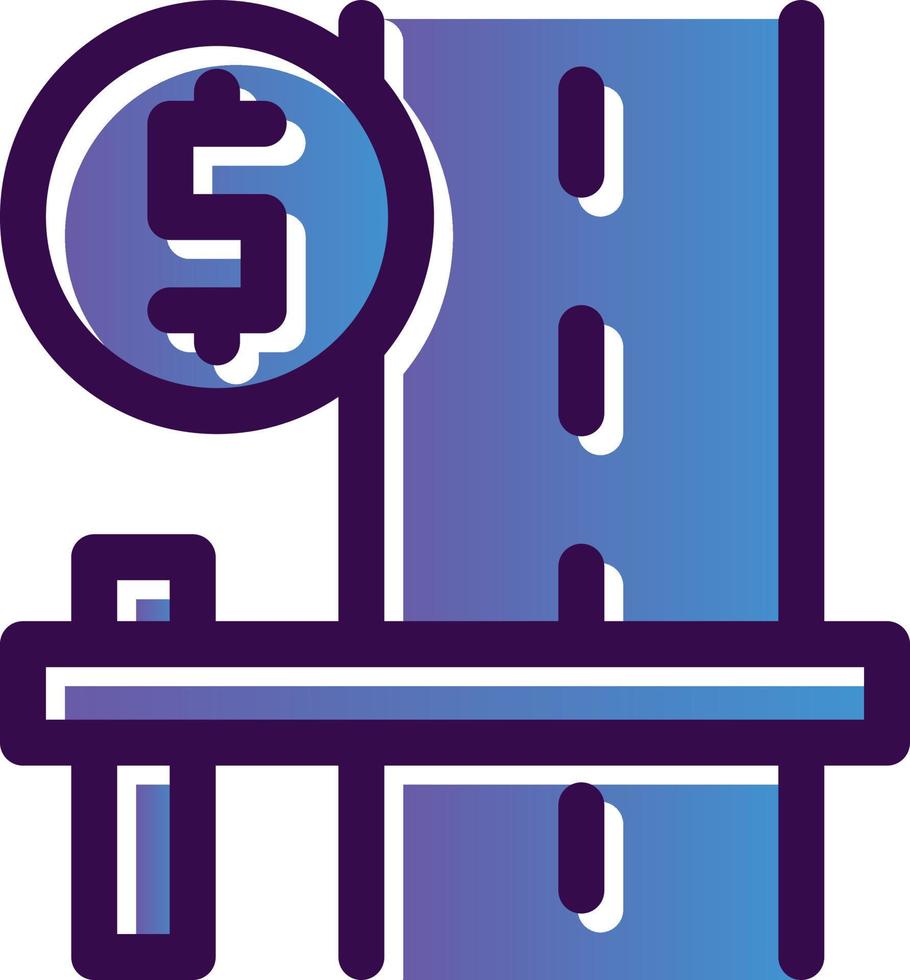 Toll Road Vector Icon Design
