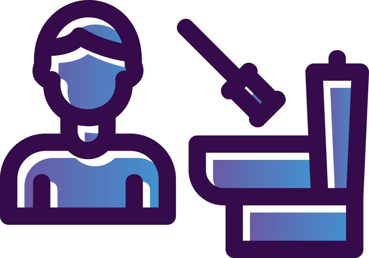 Man Cleaning Bathroom Vector Icon Design