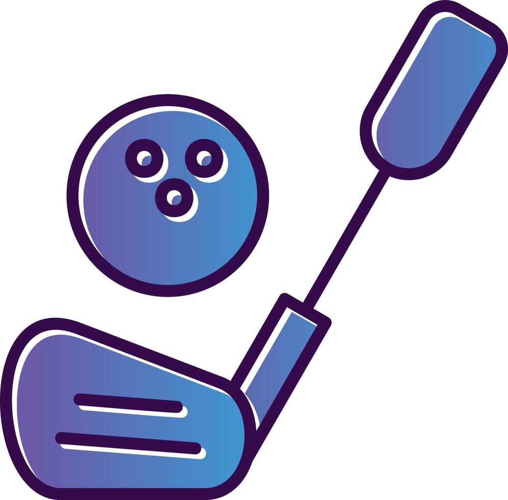 Golf Sticks Vector Icon Design