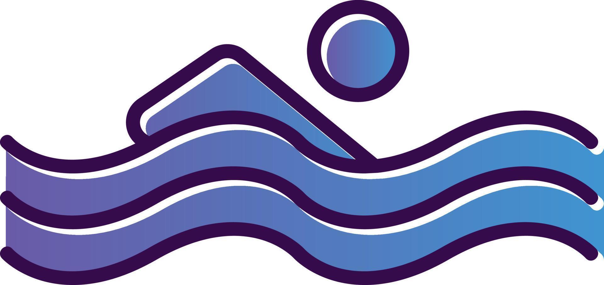 Swimming Person Vector Icon Design