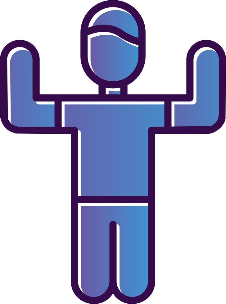 Person Exercising Vector Icon Design
