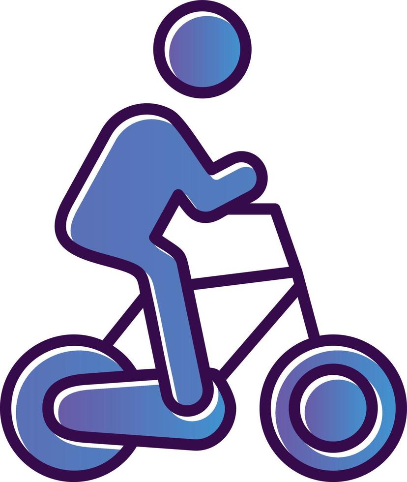 diseño de icono de vector de persona de ciclismo