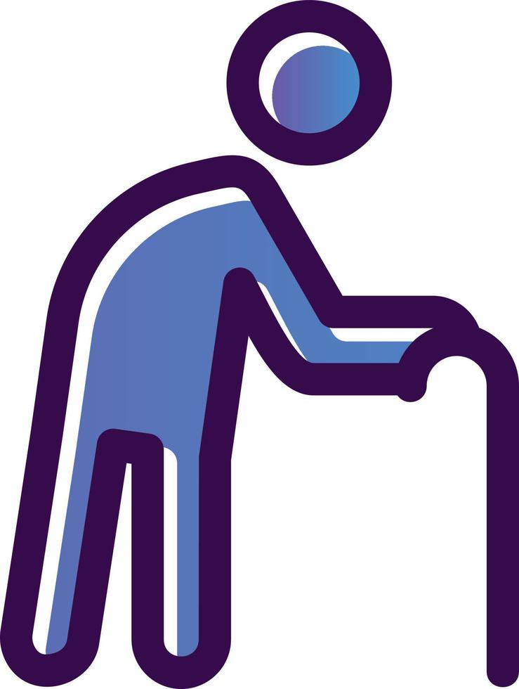 Old Man Vector Icon Design