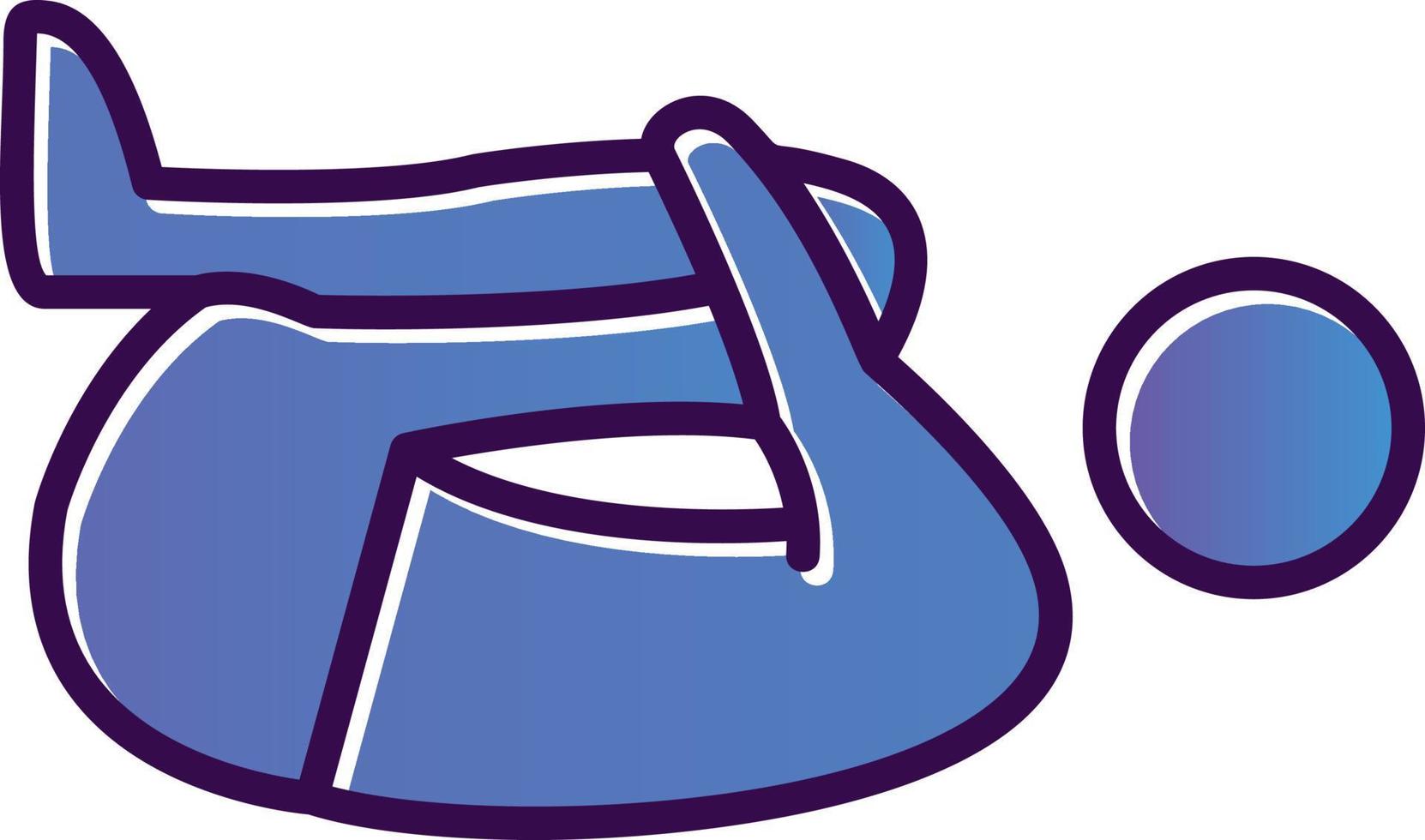 Knee Press Vector Icon Design