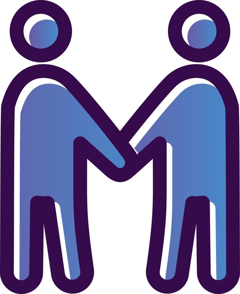 Friends Standing Vector Icon Design
