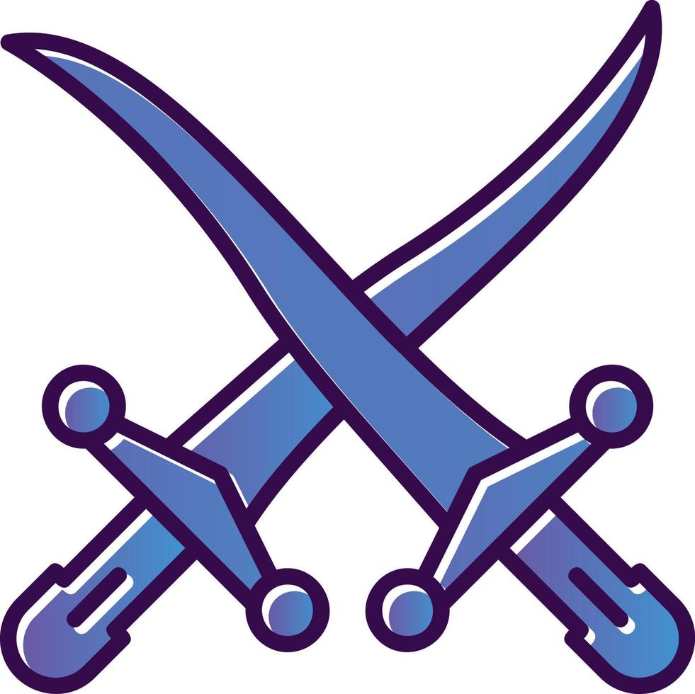 Swords Vector Icon Design