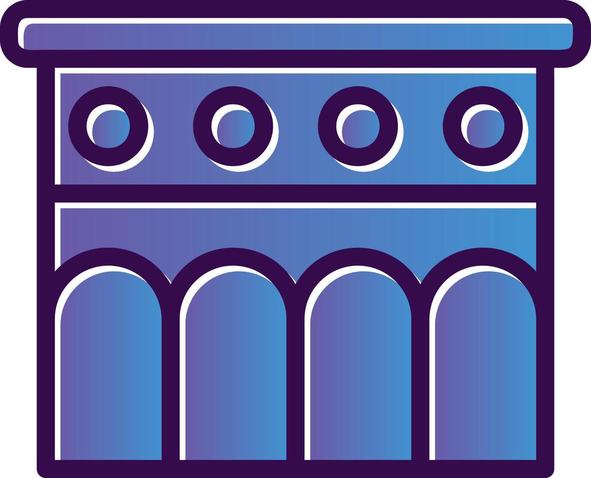 Aqueduct Vector Icon Design