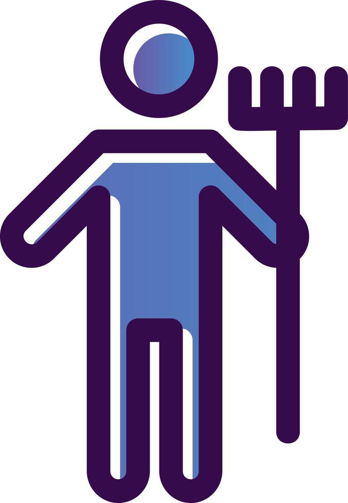 Man Holding Mop Vector Icon Design