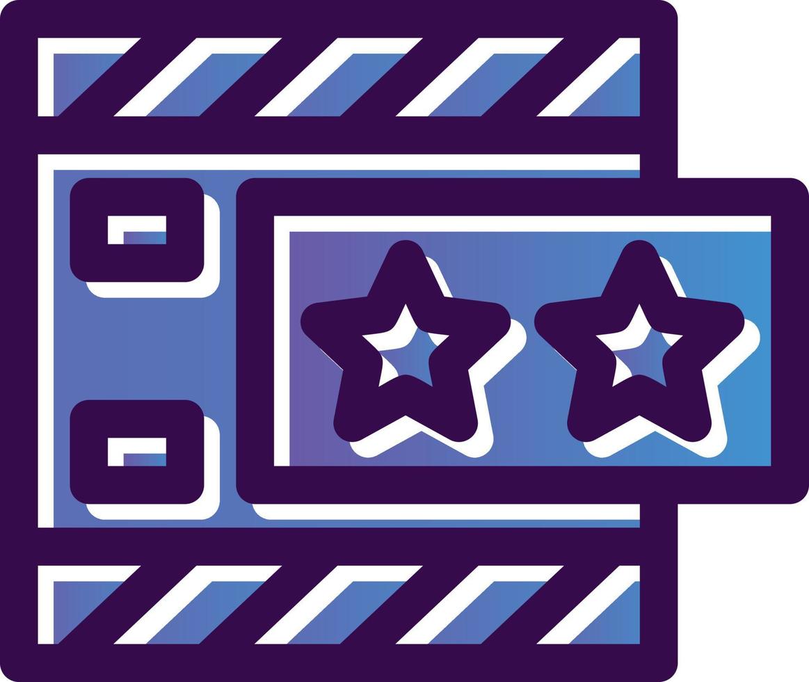 Movie Review Vector Icon Design