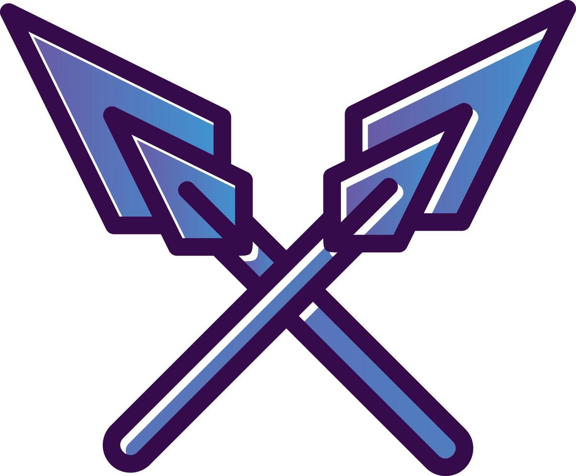 Spears Vector Icon Design