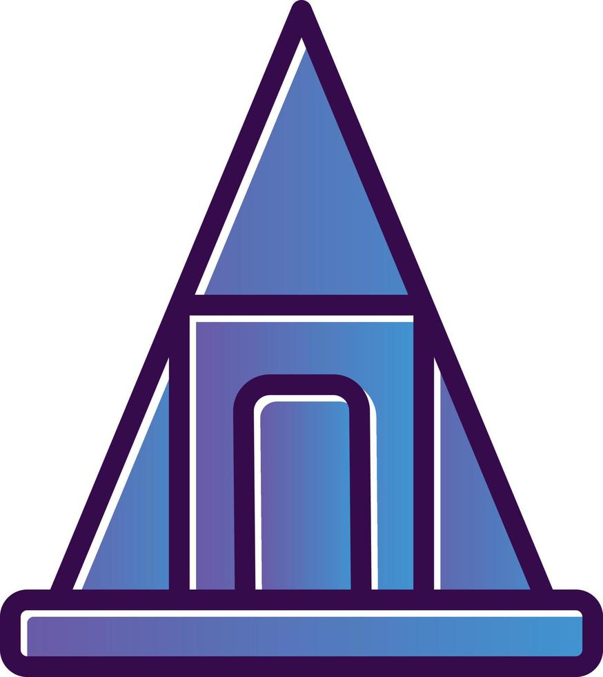 Nubian Pyramids Vector Icon Design
