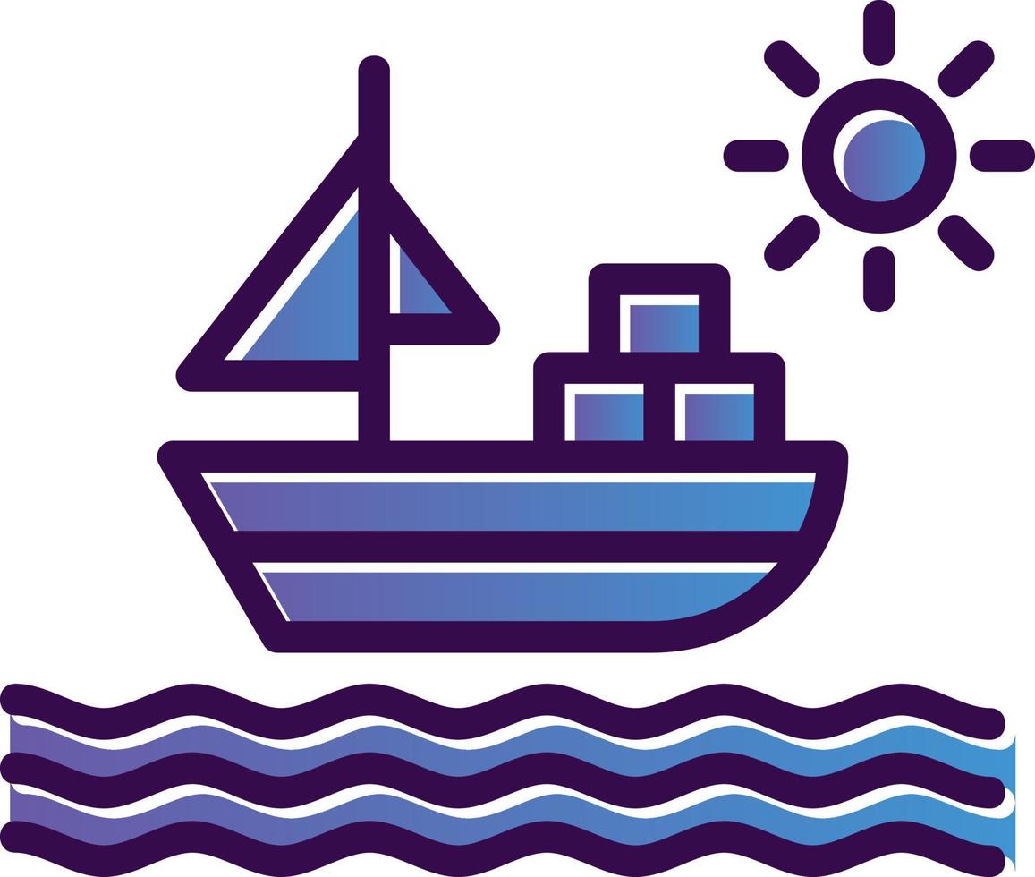 Ship Vector Icon Design