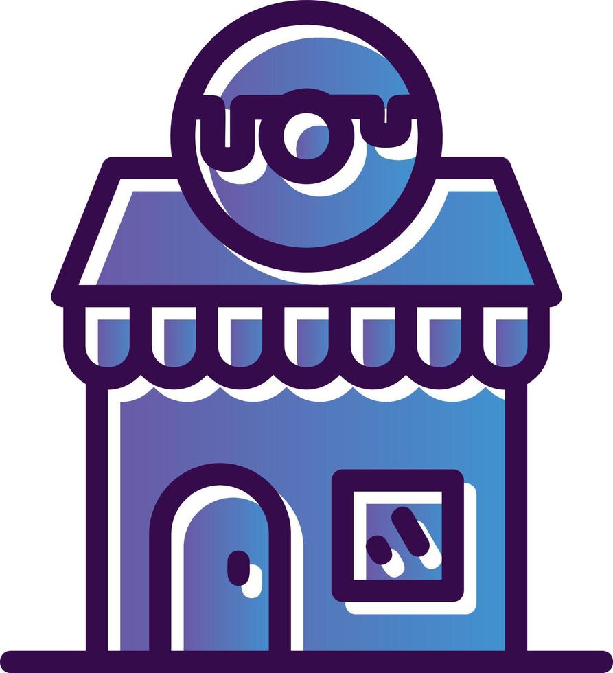 Donut Shop Vector Icon Design