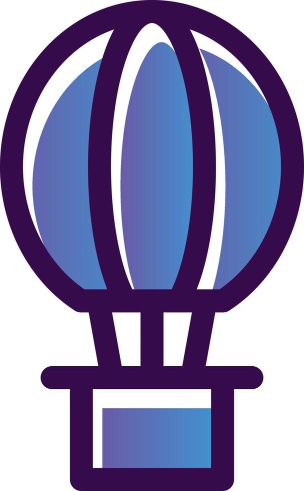 Hot Air Balloon Vector Icon Design