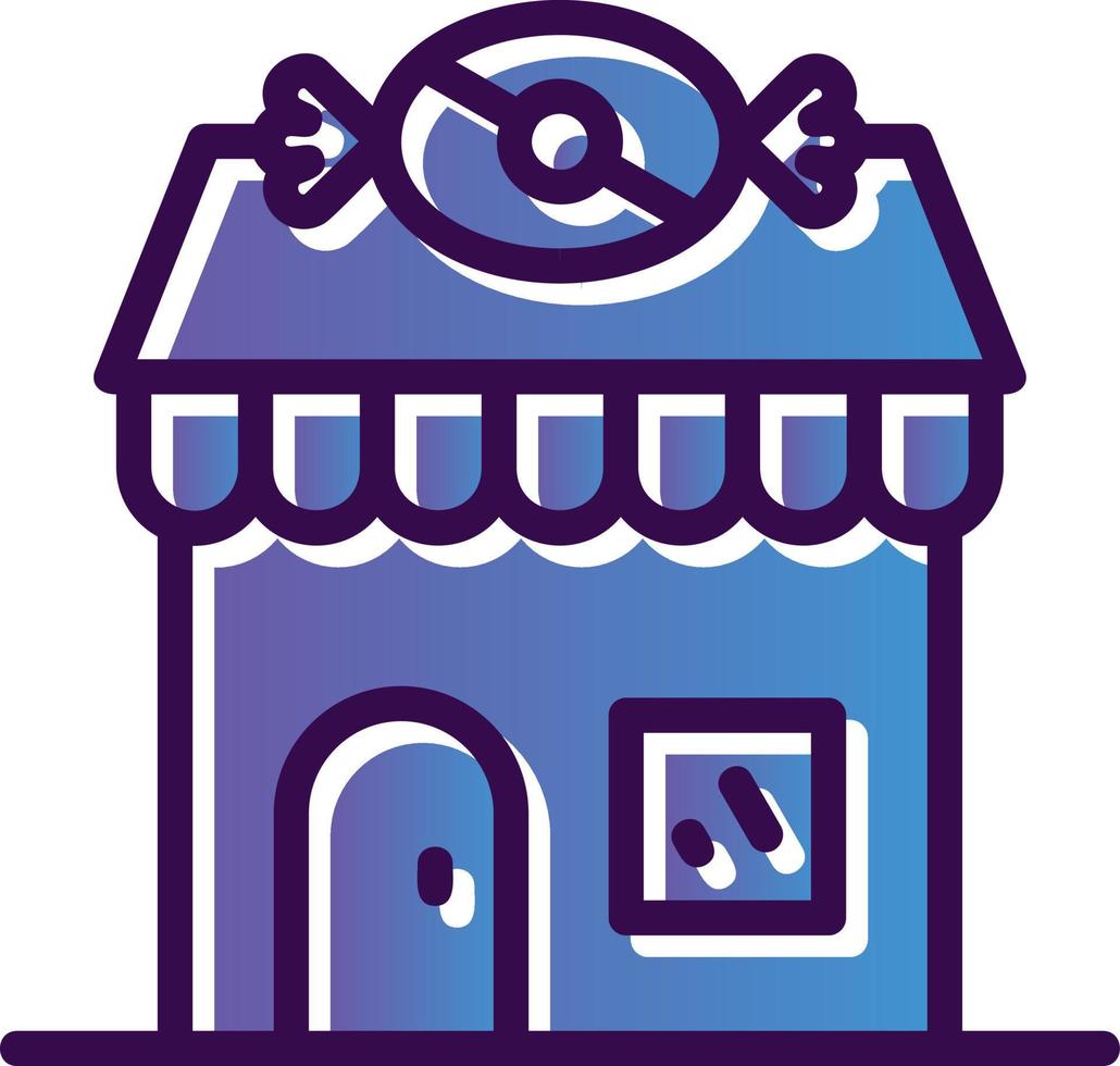 Candy Shop Vector Icon Design