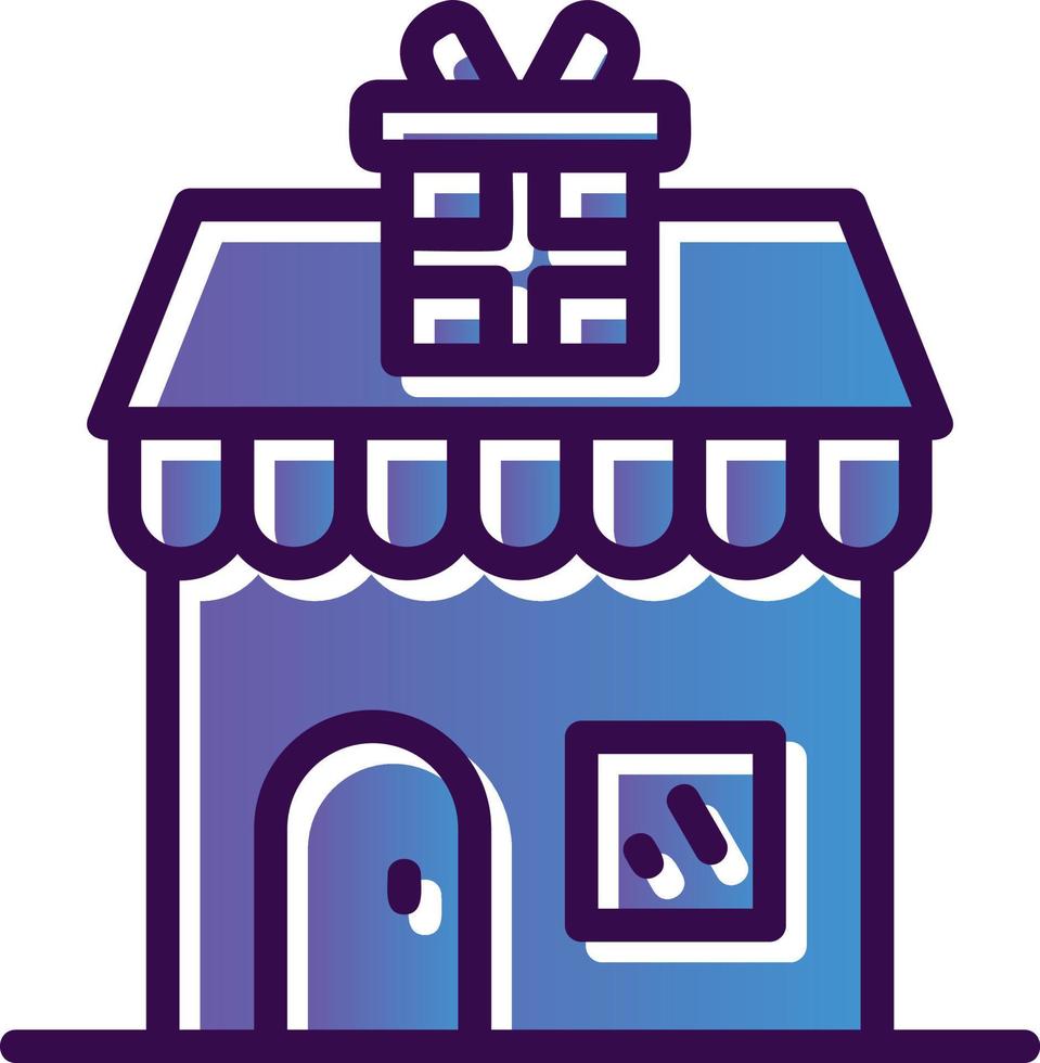 Gift Shop Vector Icon Design