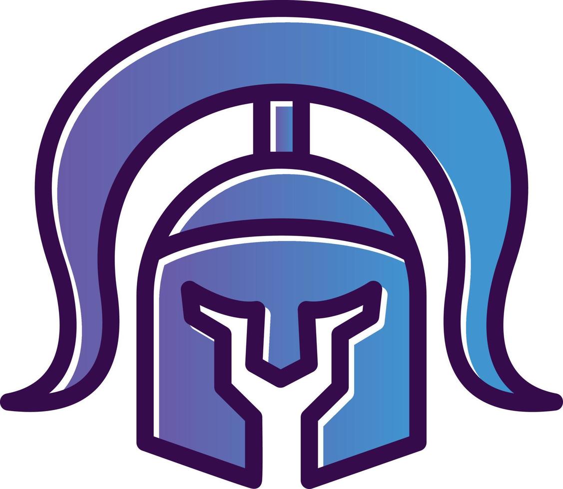 Roman Helmet Vector Icon Design