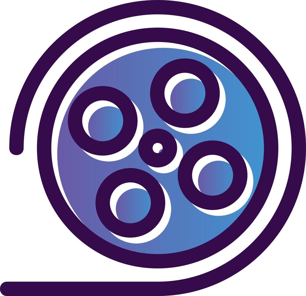 Film Reel Vector Icon Design