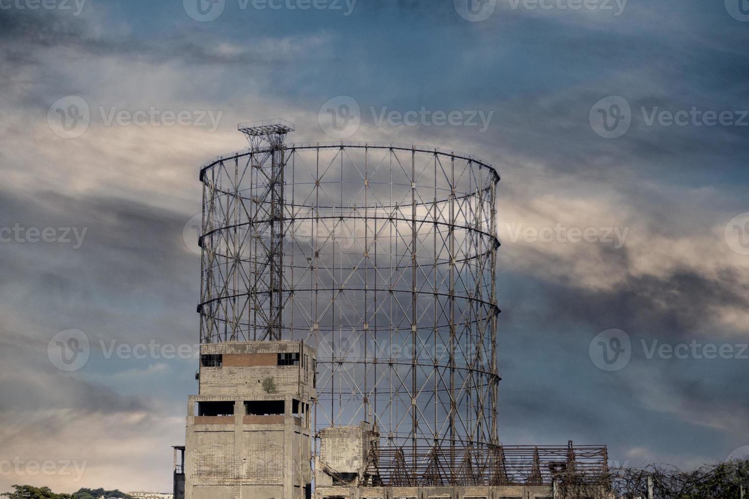 old abandoned industrial urban site photo