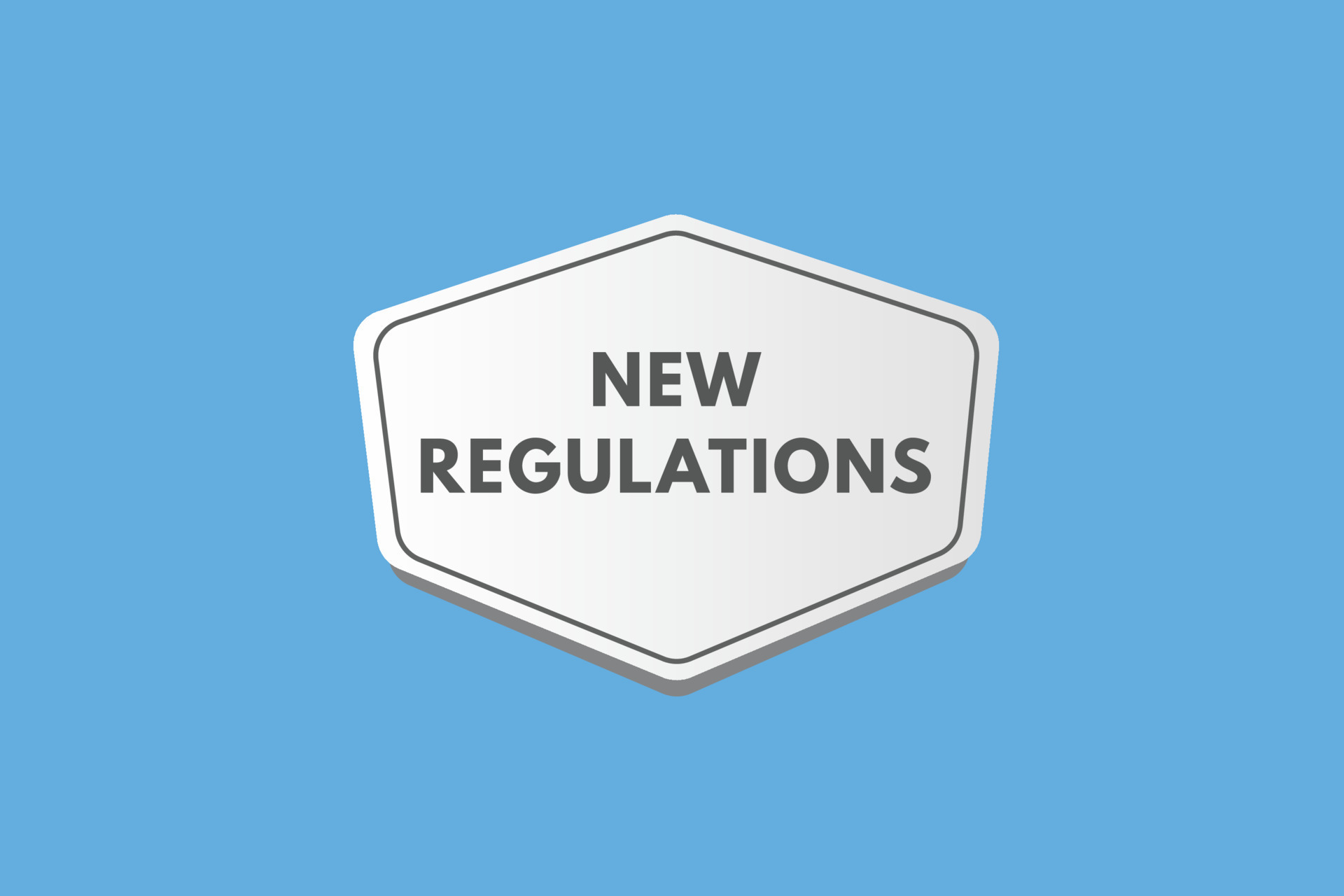 New Regulations text Button. New Regulations Sign Icon Label Sticker  Buttons 20197733 Vector