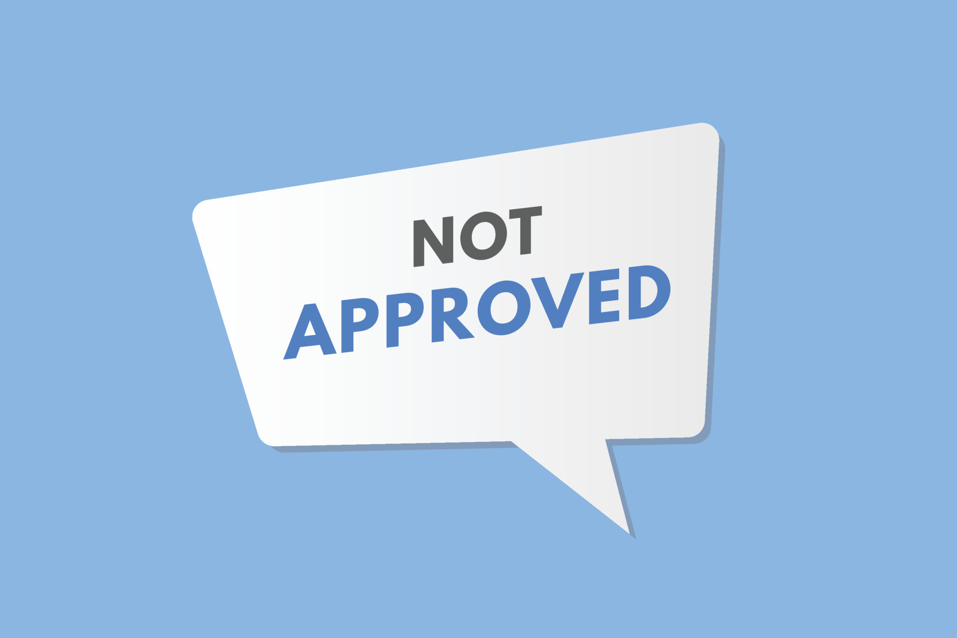 Not Approved text Button Not Approved Sign Icon Label Sticker Web Not Approved text Button Not Approved Sign Icon Label Sticker Web
