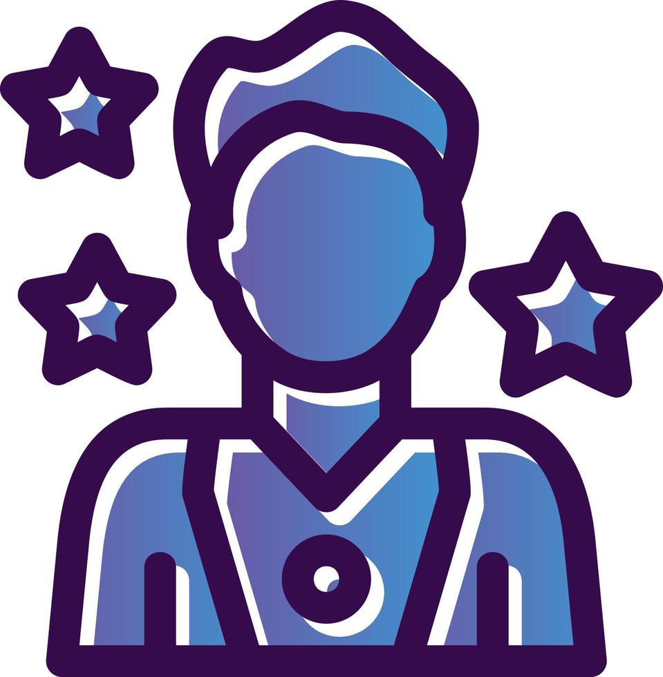 Superstar Vector Icon Design