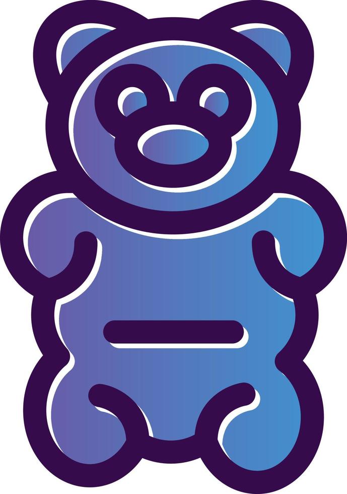 Gummy Bear Vector Icon Design