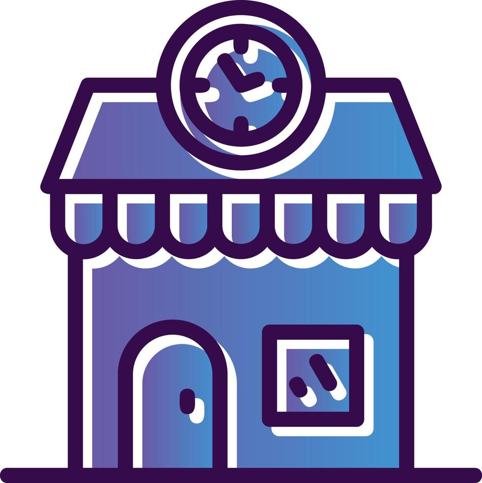 Clock Shop Vector Icon Design