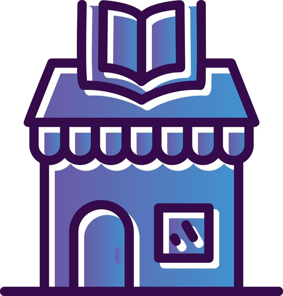 Book Shop Vector Icon Design